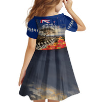 New Zealand ANZAC Day Family Matching Long Sleeve Bodycon Dress and Hawaiian Shirt The Lonesome Pine With Soldier Fern LT05 - Polynesian Pride