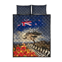 New Zealand ANZAC Day Quilt Bed Set The Lonesome Pine With Soldier Fern LT05 - Polynesian Pride