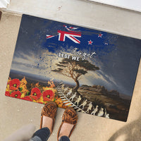 New Zealand ANZAC Day Rubber Doormat The Lonesome Pine With Soldier Fern LT05 - Polynesian Pride