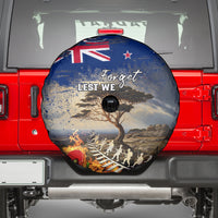 New Zealand ANZAC Day Spare Tire Cover The Lonesome Pine With Soldier Fern LT05 - Polynesian Pride