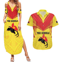 Papua New Guinea Rugby Custom Couples Matching Summer Maxi Dress and Hawaiian Shirt Kumuls Heritage