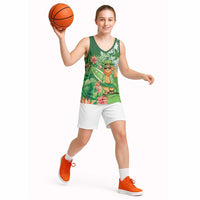Aloha Hawaii St Patrick's Day Basketball Jersey Polynesian Style