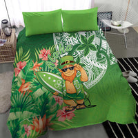 Aloha Hawaii St Patrick's Day Bedding Set Polynesian Style