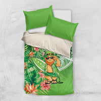Aloha Hawaii St Patrick's Day Bedding Set Polynesian Style