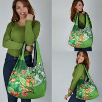 Aloha Hawaii St Patrick's Day Grocery Bag Polynesian Style