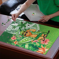 Aloha Hawaii St Patrick's Day Puzzle Polynesian Style