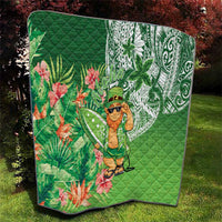 Aloha Hawaii St Patrick's Day Quilt Polynesian Style