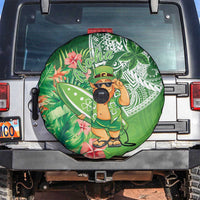 Aloha Hawaii St Patrick's Day Spare Tire Cover Polynesian Style