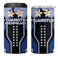 French Polynesia Tuamotu Archipelago 4 in 1 Can Cooler Tumbler Polynesian Pattern Unique Style