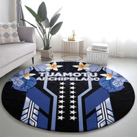 French Polynesia Tuamotu Archipelago Round Carpet Polynesian Pattern Unique Style