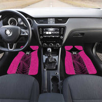 New Zealand Fern Rugby Car Mats Pink Maori Pattern