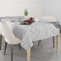 Brain Cancer Awareness Tablecloth Ribbon Polynesian Pattern