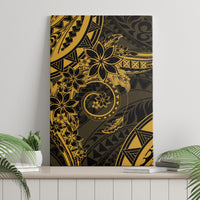 Polynesian Sunset Plumeria Canvas Wall Art Gold Polynesian Tattoo