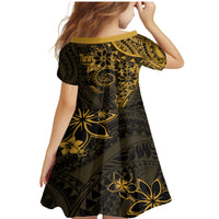 Polynesian Sunset Plumeria Family Matching Mermaid Dress and Hawaiian Shirt Gold Polynesian Tattoo