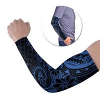 Polynesian Sunset Plumeria Arm Sleeves Navy Polynesian Tattoo - Polynesian Pride