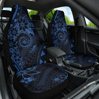 Polynesian Sunset Plumeria Car Seat Cover Navy Polynesian Tattoo