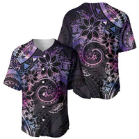 Polynesian Sunset Plumeria Baseball Jersey Galaxy Polynesian Tattoo