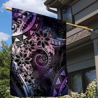 Polynesian Sunset Plumeria Garden Flag Galaxy Polynesian Tattoo