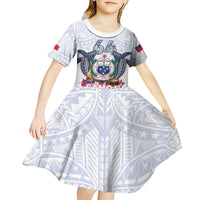 Samoa Independence Day Kid Short Sleeve Dress Samoa United For A New Beginning