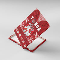 Tonga King Tupou VI Day Canvas Wall Art Traditional Tongan Kupesi Pattern