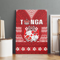 Tonga King Tupou VI Day Canvas Wall Art Traditional Tongan Kupesi Pattern