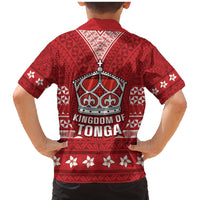 Tonga King Tupou VI Day Family Matching Mermaid Dress and Hawaiian Shirt Traditional Tongan Kupesi Pattern LT05 - Polynesian Pride