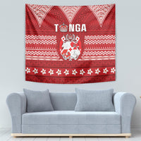 Tonga King Tupou VI Day Tapestry Traditional Tongan Kupesi Pattern