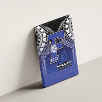 Fiji Drua Canvas Wall Art Fijian Tapa Pattern