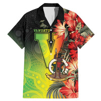 Aboriginal Dot Art Vanuatu Personalised Family Matching Mermaid Dress and Hawaiian Shirt Tropical Flowers