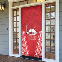 Samoa FAST Door Cover Forever Proud Samoan Tribal Pattern - Polynesian Pride