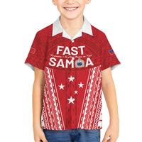 Samoa FAST Family Matching Off Shoulder Maxi Dress and Hawaiian Shirt Forever Proud Samoan Tribal Pattern - Polynesian Pride