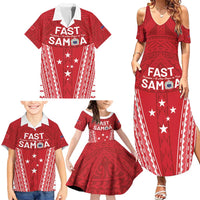 Samoa FAST Family Matching Summer Maxi Dress and Hawaiian Shirt Forever Proud Samoan Tribal Pattern - Polynesian Pride
