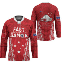 Samoa FAST Hockey Jersey Forever Proud Samoan Tribal Pattern - Polynesian Pride
