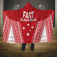 Samoa FAST Hooded Blanket Forever Proud Samoan Tribal Pattern - Polynesian Pride