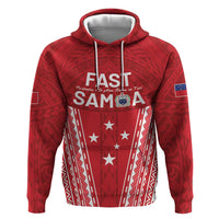 Samoa FAST Hoodie Forever Proud Samoan Tribal Pattern - Polynesian Pride