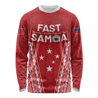 Samoa FAST Long Sleeve Shirt Forever Proud Samoan Tribal Pattern - Polynesian Pride