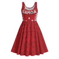 Samoa FAST Midi Dress Forever Proud Samoan Tribal Pattern - Polynesian Pride