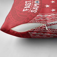 Samoa FAST Pillow Cover Forever Proud Samoan Tribal Pattern - Polynesian Pride