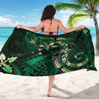 Hawaii Makahiki Season Sarong Floral Tribal Tattoo Green Galaxy