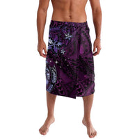Hawaii Makahiki Season Lavalava Floral Tribal Tattoo Purple Galaxy