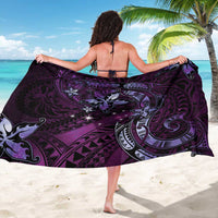 Hawaii Makahiki Season Sarong Floral Tribal Tattoo Purple Galaxy