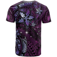Hawaii Makahiki Season T Shirt Floral Tribal Tattoo Purple Galaxy