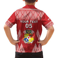 Custom Tonga Rugby Family Matching Long Sleeve Bodycon Dress and Hawaiian Shirt Tonga Mate Ma'a Take The Lead LT05 - Polynesian Pride