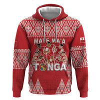 Custom Tonga Rugby Zip Hoodie Tonga Mate Ma'a Take The Lead
