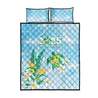 2025 Aloha Hawaii Quilt Bed Set Tropical Flowers And Honu