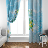 2025 Aloha Hawaii Window Curtain Tropical Flowers And Honu