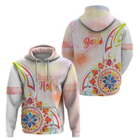 Happy Holi Festival Zip Hoodie Rangoli With Polynesian Pattern LT05 - Polynesian Pride