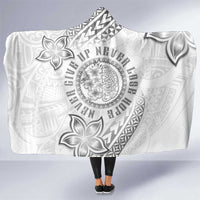 Brain Cancer Warrior Hooded Blanket Never Give Up