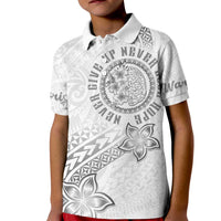 Brain Cancer Warrior Kid Polo Shirt Never Give Up