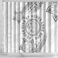 Brain Cancer Warrior Shower Curtain Never Give Up